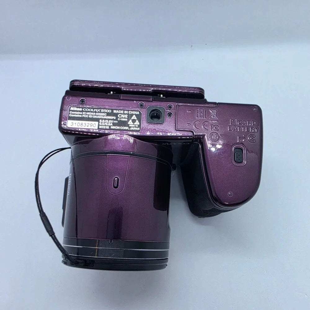 Nikon Coolpix B500 Digital Camera Plum Purple 16MP 40x Optical Zoom WiFi BT